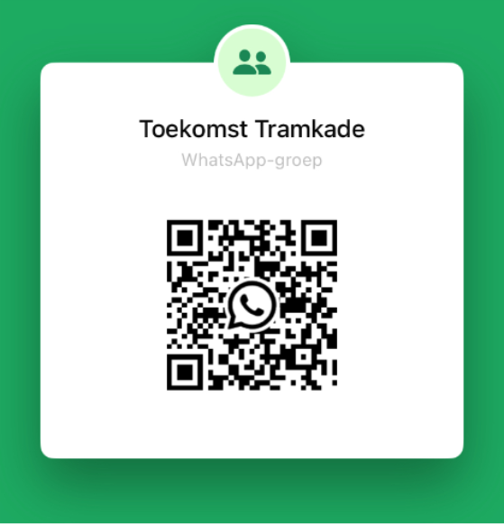 QR-code Toekomst Tramkade Whatsappgroep