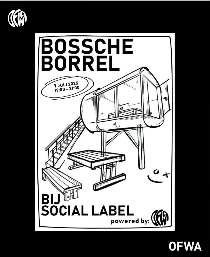 Affiche met aankondiging Bossche Borrel
