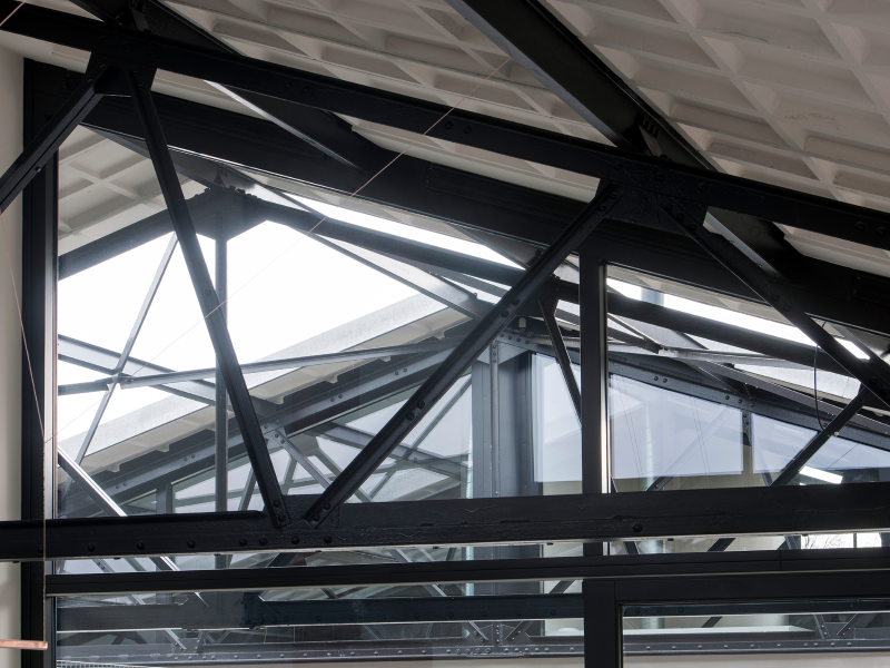 Staalconstructie in het RAG-gebouw in Eindhoven